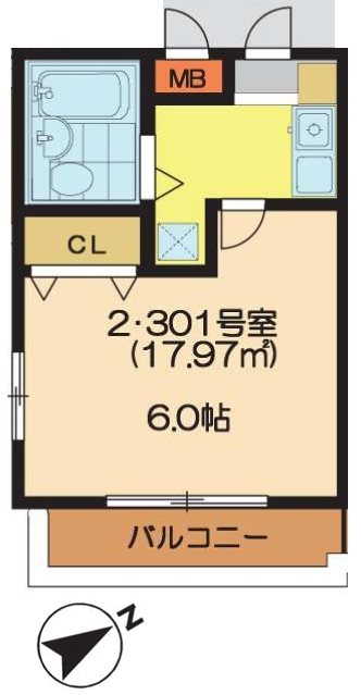 バーミリオン市川 間取り図