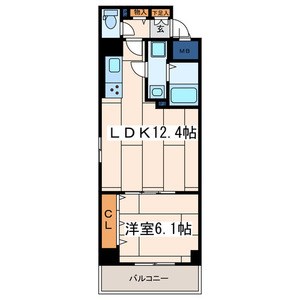 Flat．Ｋ 白楽 802号室 間取り