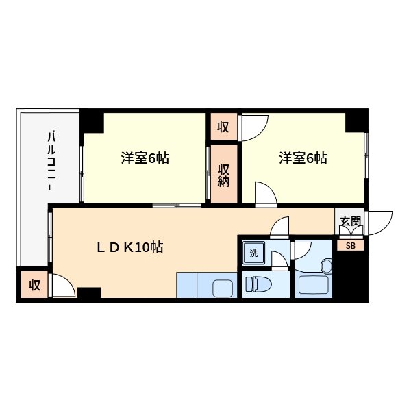 マンションハピネス 間取り