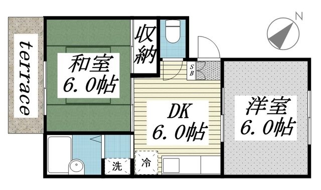 汀ハイツ（みぎわ） 間取り図