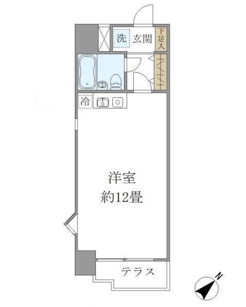プラス・ワン横浜 103号室 間取り