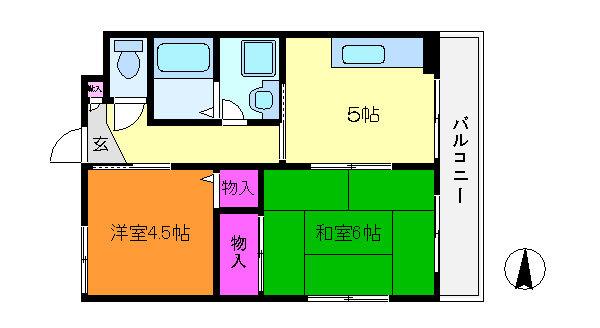 エスポワール塚越 間取り