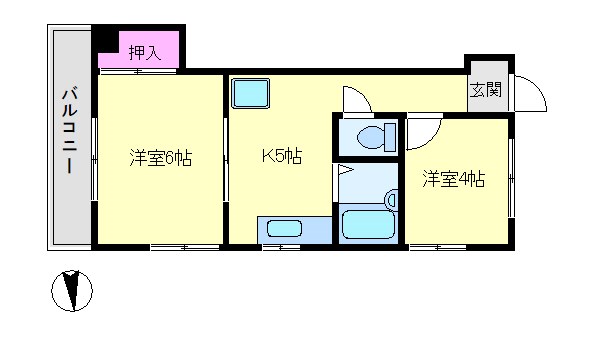 パークサイドパレス内海 間取り