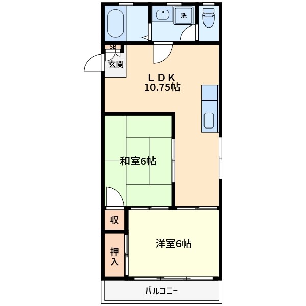 富士ビル 305号室 間取り