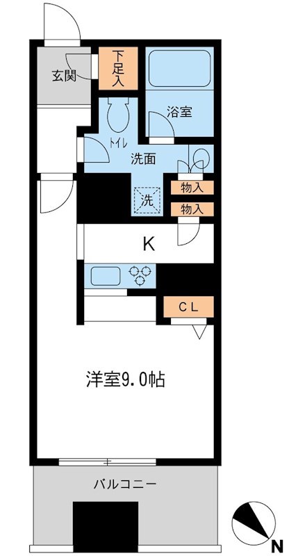 メトロタワー山下町 605号室 間取り