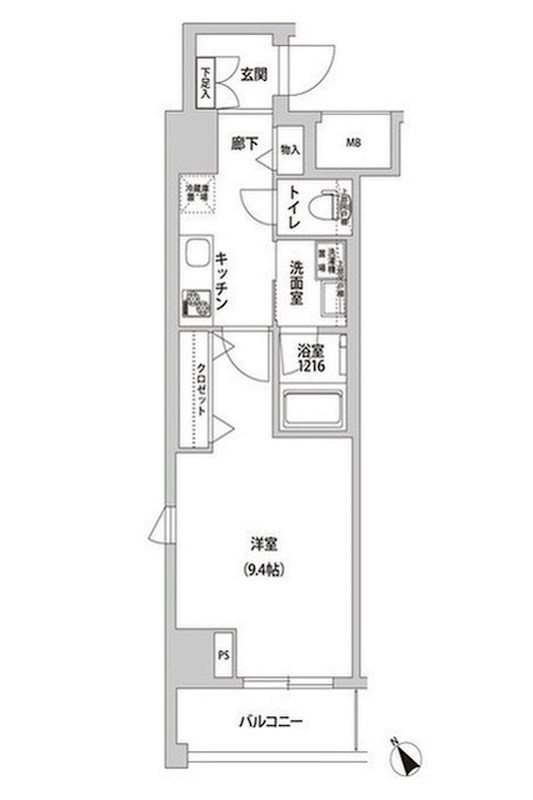 ラ・メージュ山下公園 401号室 間取り
