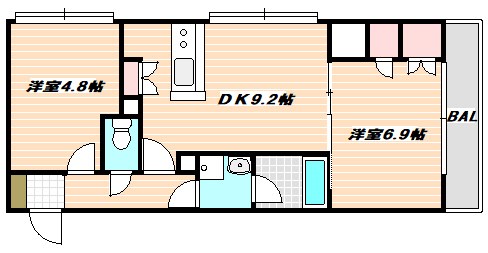 ハイツ浦安 間取り図