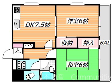 新潮通り一番館  間取り図