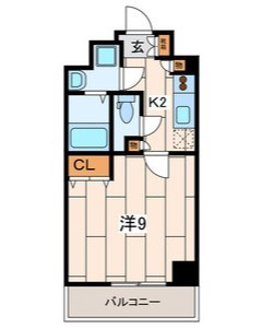 La Bella Vita 横浜大通り公園 902号室 間取り