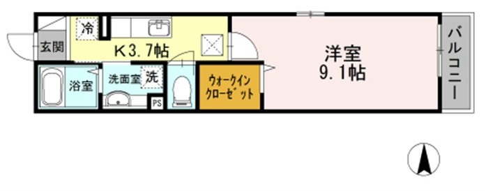 アクアベル  間取り