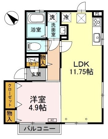クリエール四谷 間取り