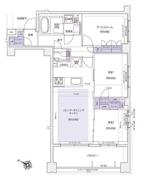 ＫＤＸレジデンス横濱紅葉坂 506号室 間取り