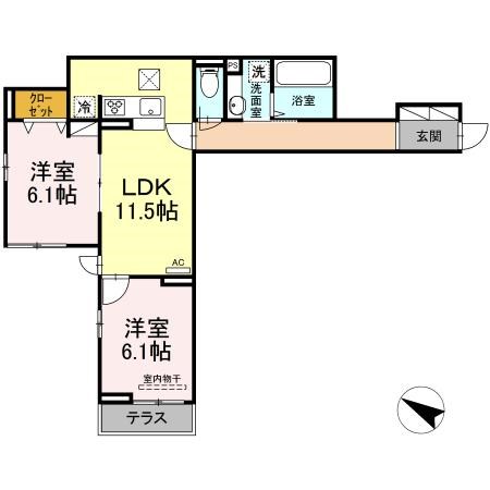 Villa　Glycine 間取り