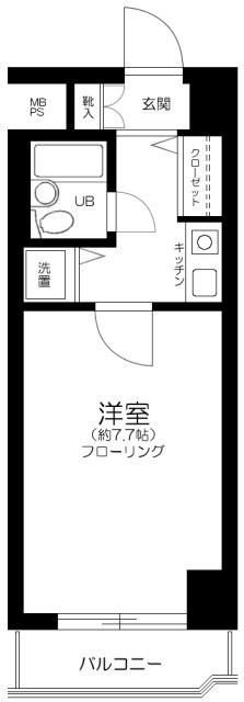 ピュアシティ子安通 308号室 間取り