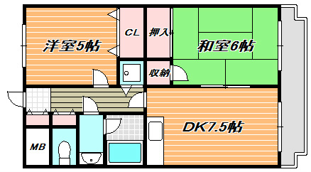 メゾンデザムルー前田  間取り