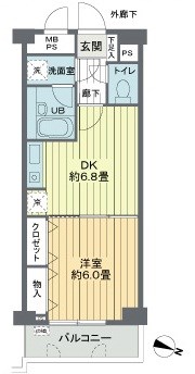 桜木町堂ノ下マンション 101号室 間取り
