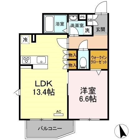 ＫＡＤＯＹＡ 203号室 間取り