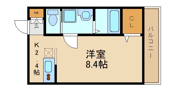 オリーブの杜 205号室 間取り