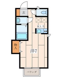 ワイズスクエア 05号室 間取り