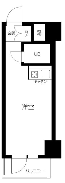 ＧＳプラザ桜木町駅前 507号室 間取り