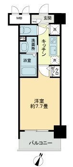 フェリース横濱 605号室 間取り