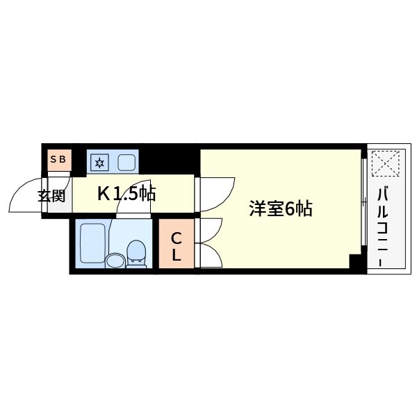 クレッセントワタナベ 間取り図