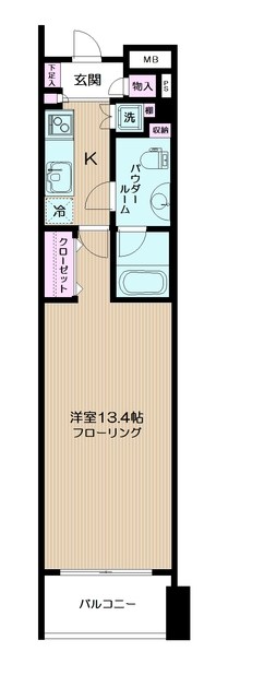 日神デュオステージ横濱マリンスクエア 1006号室 間取り
