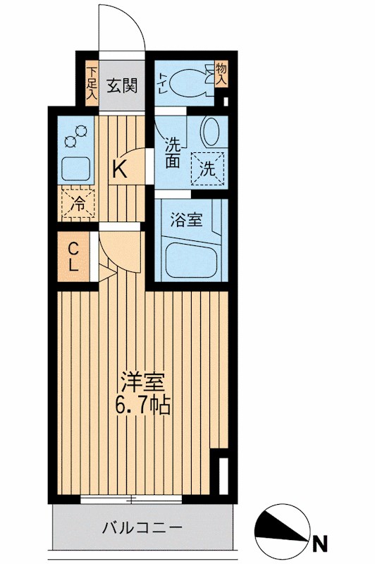 ＨＦ関内レジデンス 1003号室 間取り
