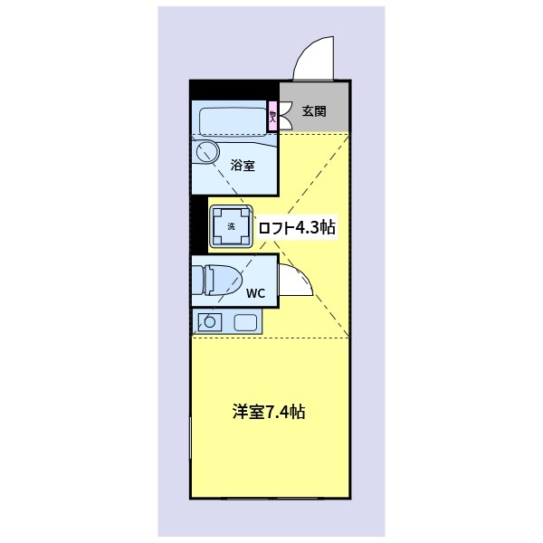 104号室 間取り