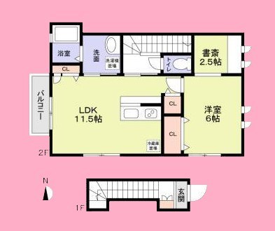 Vent　Vert　横浜富岡(ヴァン・ヴェール) 間取り