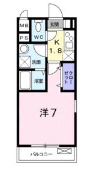 YNハイムⅡ 201号室 間取り