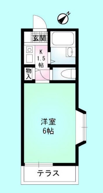 comfort杉田 201号室 間取り