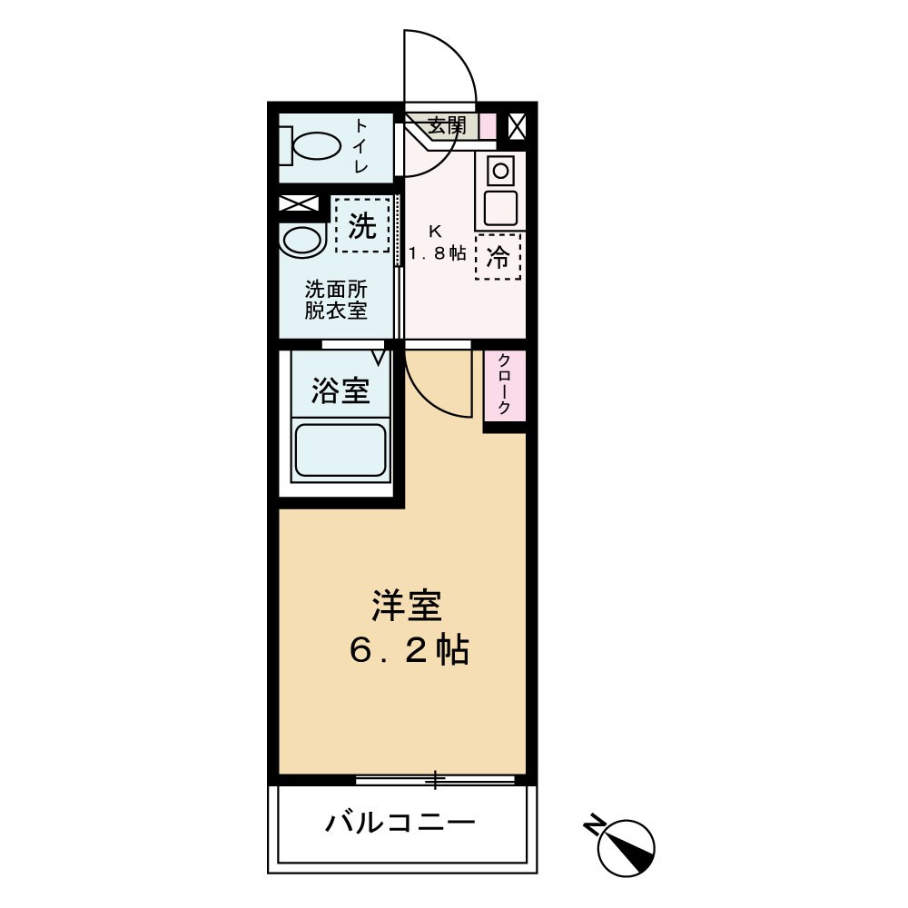 グランステージ横濱杉田 204号室 間取り
