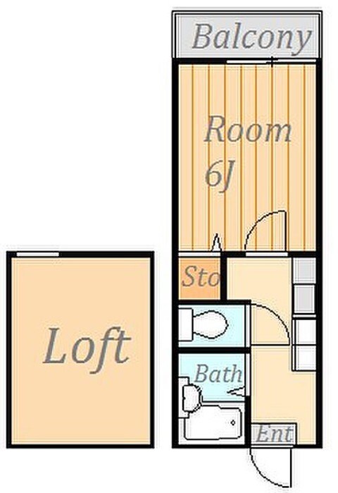 シダーフィールド壱番館 106号室 間取り