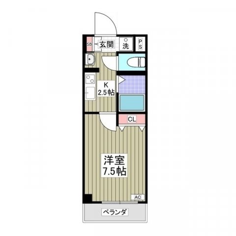 304号室 間取り