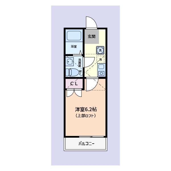 セレーノ金沢八景 202号室 間取り