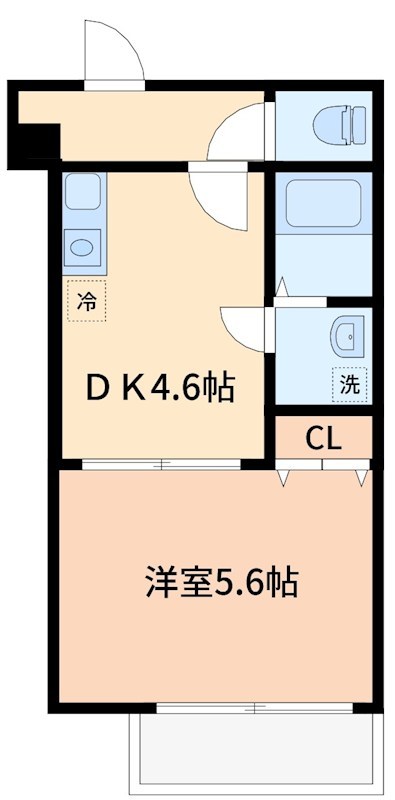 ドリームコート金沢八景 102号室 間取り
