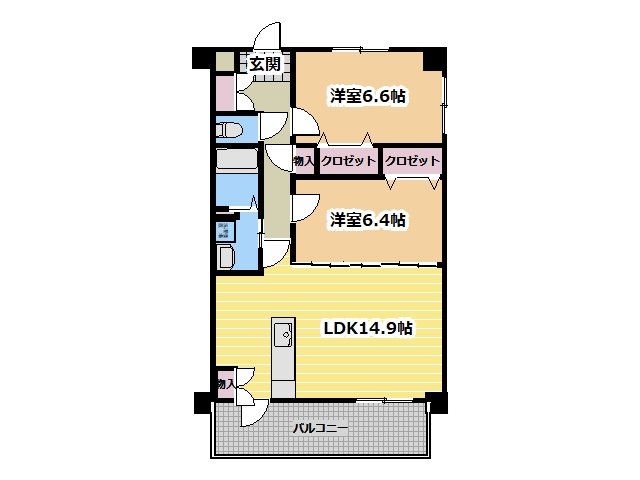 パルク　ド　スリジェ 201号室 間取り