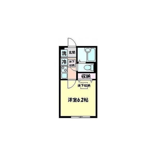 プラナス富岡 103号室 間取り