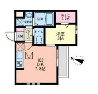 ラシーネ磯子  103号室 間取り