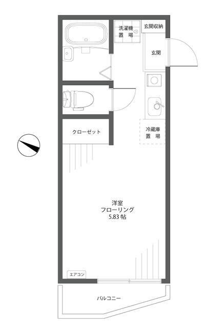 ラ・ヴィール杉田 201号室 間取り