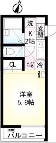 ラ・ヴィール杉田 202号室 間取り