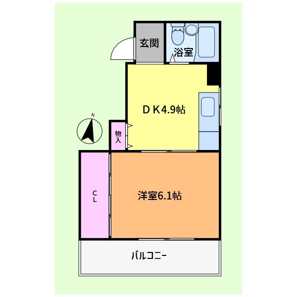 日宝コートヒルズ洋光台 301号室 間取り