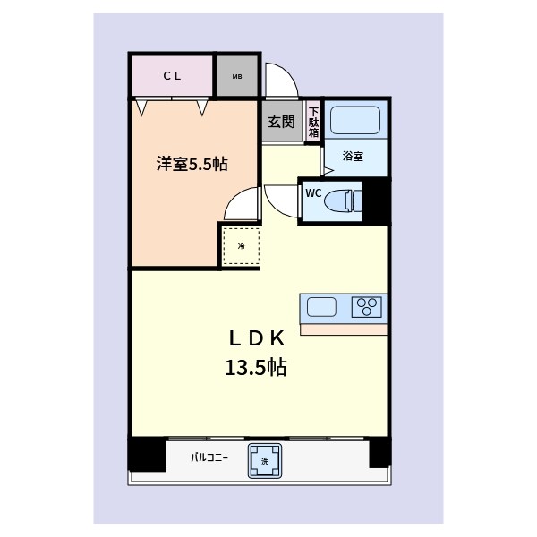 金沢文庫ダイヤモンドマンション 404号室 間取り