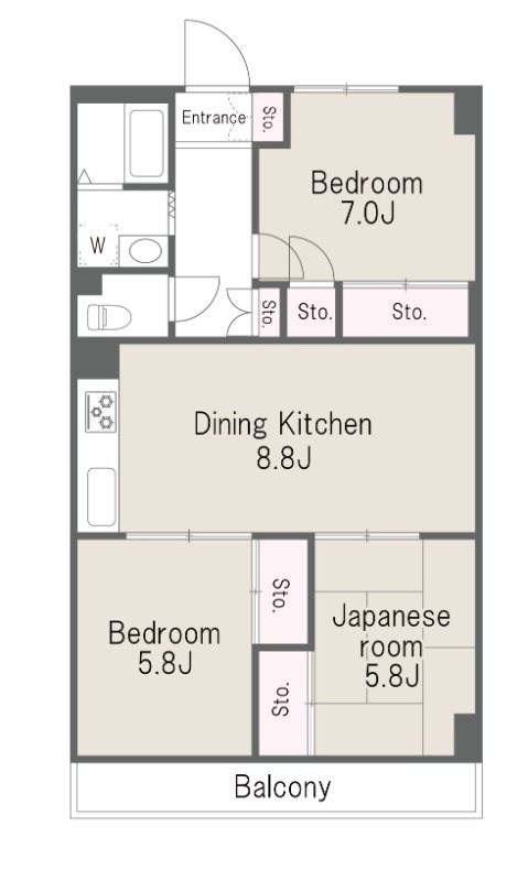 行徳ハイライズ 間取り図