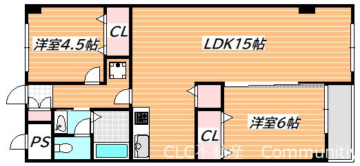 グランベール3号館 間取り図