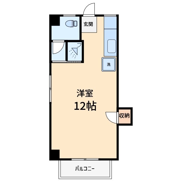 第１むさしマンション  204号室 間取り