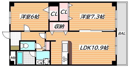 ローズグランデ 間取り図