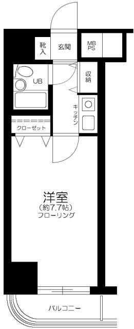 ピュアシティ横浜５ 506号室 間取り