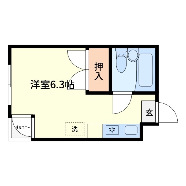 戸田ルーベンス 403号室 間取り